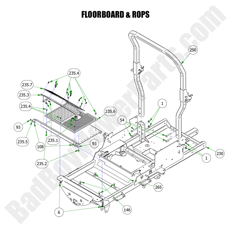 2023 Renegade - Gas - Floorboard & ROPS